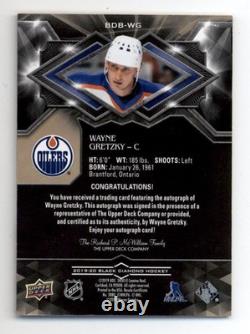 2019-20 Black Diamond Pure Black #BDB-WG Wayne Gretzky Autograph 19/25 Error
