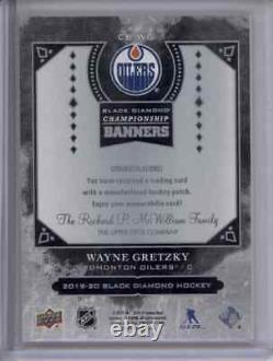 2019-20 Black Diamond Wayne Gretzky Championship Banners HOF Patch /85