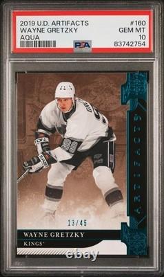 2019-20 Upper Deck Artifacts Hockey Wayne Gretzky #160 Aqua /45 PSA 10