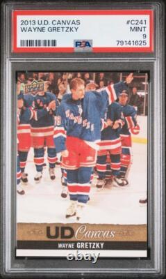 2019-20 Upper Deck Canvas C239 C241 Wayne Gretzky Psa 9 Mint