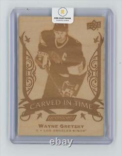 2019-20 Upper Deck Engrained Carved In Time Wayne Gretzky #CT-25 Los Angeles