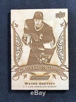 2019-20 Upper Deck Engrained Wayne Gretzky Rare Carved In Time Wood #ct-25