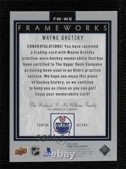2019-20 Upper Deck SP Game Used Frameworks Wayne Gretzky #FW-WG HOF 06or