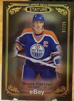 2019-20 Upper Deck Stature Black Parallel Wayne Gretzky Edmonton Oilers Ssp /15