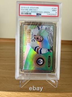 2019-20 Upper Deck Stature Century Momentous Wayne Gretzky #CM-1 Green /99 PSA 9