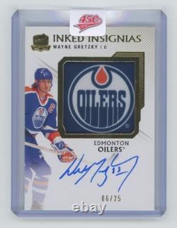 2019-20 Upper Deck The Cup Inked Insignias Wayne Gretzky Auto 06/25