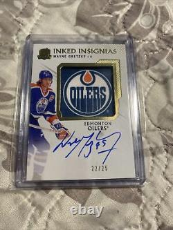 2019-20 Upper Deck The Cup Wayne Gretzky Inked Insignias Patch Auto /25 Rare