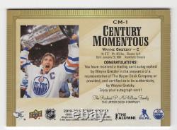 2019-20 Upper Deck stature Wayne Gretzky Century Momentous Green /25 Autograph