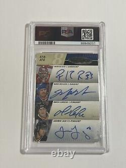 2019 Sp Authentic Sign Of The Times 8 Psa Gretzky Auto Lemieux Howe Orr Roy Jagr