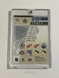 2019 Sp Authentic Sign Of The Times 8 Psa Gretzky Auto Lemieux Howe Orr Roy Jagr