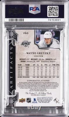 2019 Upper Deck Artifacts Auto Materials-gold Wayne Gretzky 4/15 Psa Auth Auto 9