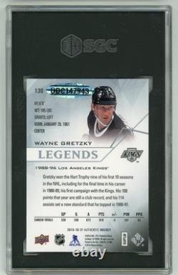 2019 Upper Deck Buybacks 2015 Wayne Gretzky SP Authentic Auto True 1/1 SGC 9/10