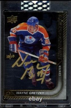 2019 Upper Deck Buybacks Wayne Gretzky Shining Stars Gold Ink Auto 10/10