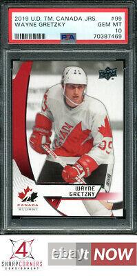 2019 Upper Deck Team Canada Juniors #99 Wayne Gretzky Pop 1 Psa 10 H3526321-469