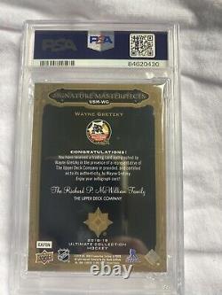 2019 Upper Deck Ultimate Wayne Gretzky Masterpiece Signatures Autograph! HOF