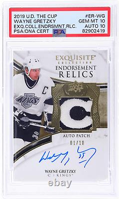 2019 Wayne Gretzky Exquisite Endorsements Relics /10 PSA 10/10