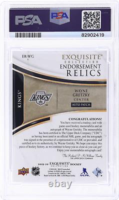 2019 Wayne Gretzky Exquisite Endorsements Relics /10 PSA 10/10