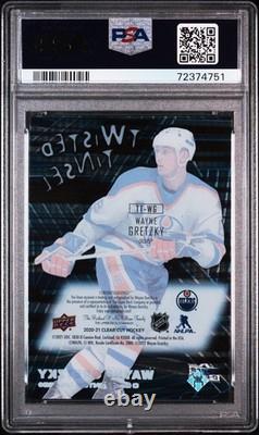 2020-21 UD Clear Cut Twisted Tinsel Wayne Gretzky Auto Autograph PSA 10