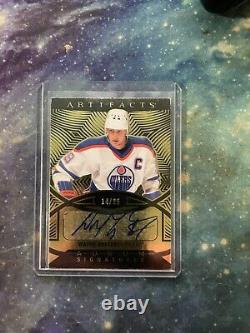 2020-21 Upper Deck Artifacts Wayne Gretzky Aurum Signatures Auto Oilers /25 NICE