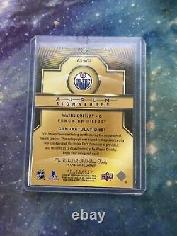 2020-21 Upper Deck Artifacts Wayne Gretzky Aurum Signatures Auto Oilers /25 NICE