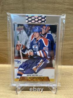 2020-21 Upper Deck Clear Cut Canvas Signatures Wayne Gretzky #CS-WG 01/25
