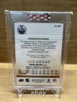 2020-21 Upper Deck Clear Cut Canvas Signatures Wayne Gretzky #CS-WG 01/25