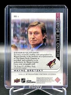 2020-21 Upper Deck SP Signature Legends Behind The Boards Auto Wayne Gretzky /49