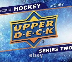 2020-21 Upper Deck Series 2 Hockey Hobby 12 Box Sealed Case Kaprizov Young Guns