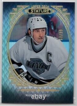 2020-21 Upper Deck Stature Portrait #76 Wayne Gretzky 67/99 Los Angeles Kings
