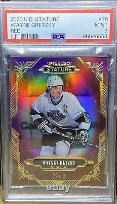 2020-21 Upper Deck Stature Red /85 Wayne Gretzky #76 PSA 9