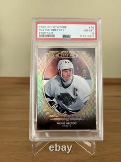 2020-21 Upper Deck Stature Wayne Gretzky #76 Portrait Variant /99 PSA 8