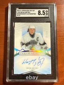 2020 Upper Deck The Cup #e-wg Wayne Gretzky Enshrinements Auto /25 Sgc 8.5