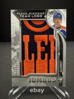 2021-22 Upper Deck Black Diamond Wayne Gretzky Team Logo Jumbos
