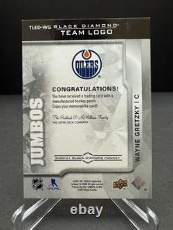 2021-22 Upper Deck Black Diamond Wayne Gretzky Team Logo Jumbos