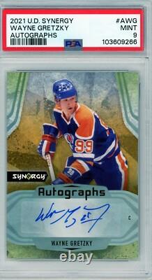 2021-22 Upper Deck Synergy Wayne Gretzky Autographs PSA 9 Auto