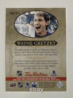 2021-22 Upper Deck Tim Hortons Tribute #WGT-1 Wayne Gretzky Oilers 112000 Packs