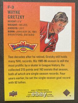 2021 Goodwin Champions Fanimation Wayne Gretzky Card Case Hit SSP Oilers Rangers