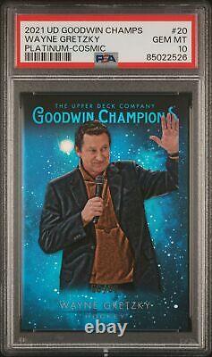 2021 Upper Deck Goodwin Champions Platinum Cosmic #20 Wayne Gretzky PSA 10 68/99