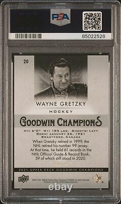 2021 Upper Deck Goodwin Champions Platinum Cosmic #20 Wayne Gretzky PSA 10 68/99