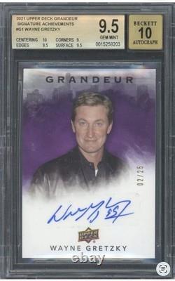 2021 Upper Deck Grandeur Wayne Gretzky Auto /25 BGS 9.5 Gem Mint #G-1
