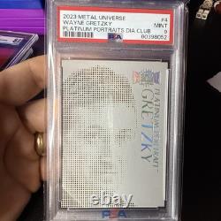 2021 Upper Deck Metal Universe Wayne Gretzky Platinum Portait Oilers PSA 9