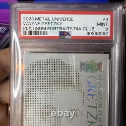 2021 Upper Deck Metal Universe Wayne Gretzky Platinum Portait Oilers PSA 9
