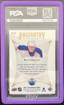 2021 Upper Deck SP Authentic Pagentry P81 Wayne Gretzky PSA 10 Gem Mint SP