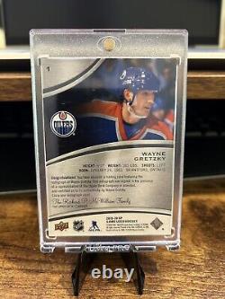 2021 Wayne Gretzky Autographed /5 SP Game Used Hockey #1 Edmonton Oilers RARE