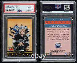 2022-23 Upper Deck Credentials 1991 Pro Vision Legends Wayne Gretzky PSA 8 HOF