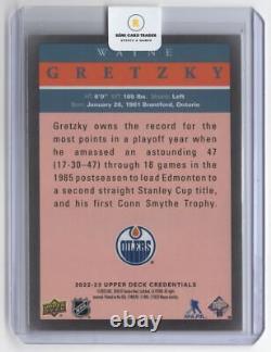 2022-23 Upper Deck Credentials Fleer Wayne Gretzky Edmonton Oilers