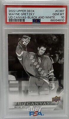 2022-23 Upper Deck Extended Wayne Gretzky UD Canvas #C397 Black & White