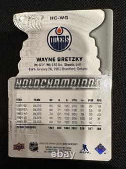 2022-23 Upper Deck SPX Hockey Wayne Gretzky HC-WG Holochampions Gold /35