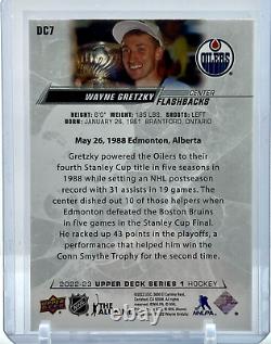 2022-23 Upper Deck Series 1 Day with the Cup Flashbacks Wayne Gretzky #DC7 HOF