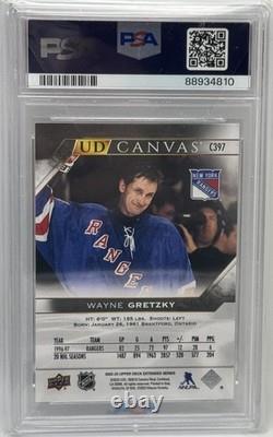 2022-23 Upper Deck UD Canvas Black #C397 Wayne Gretzky New York Rangers PSA 10